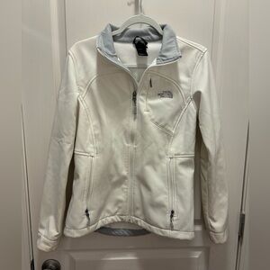 The North Face Women's Cream and Gray Ski Jacket